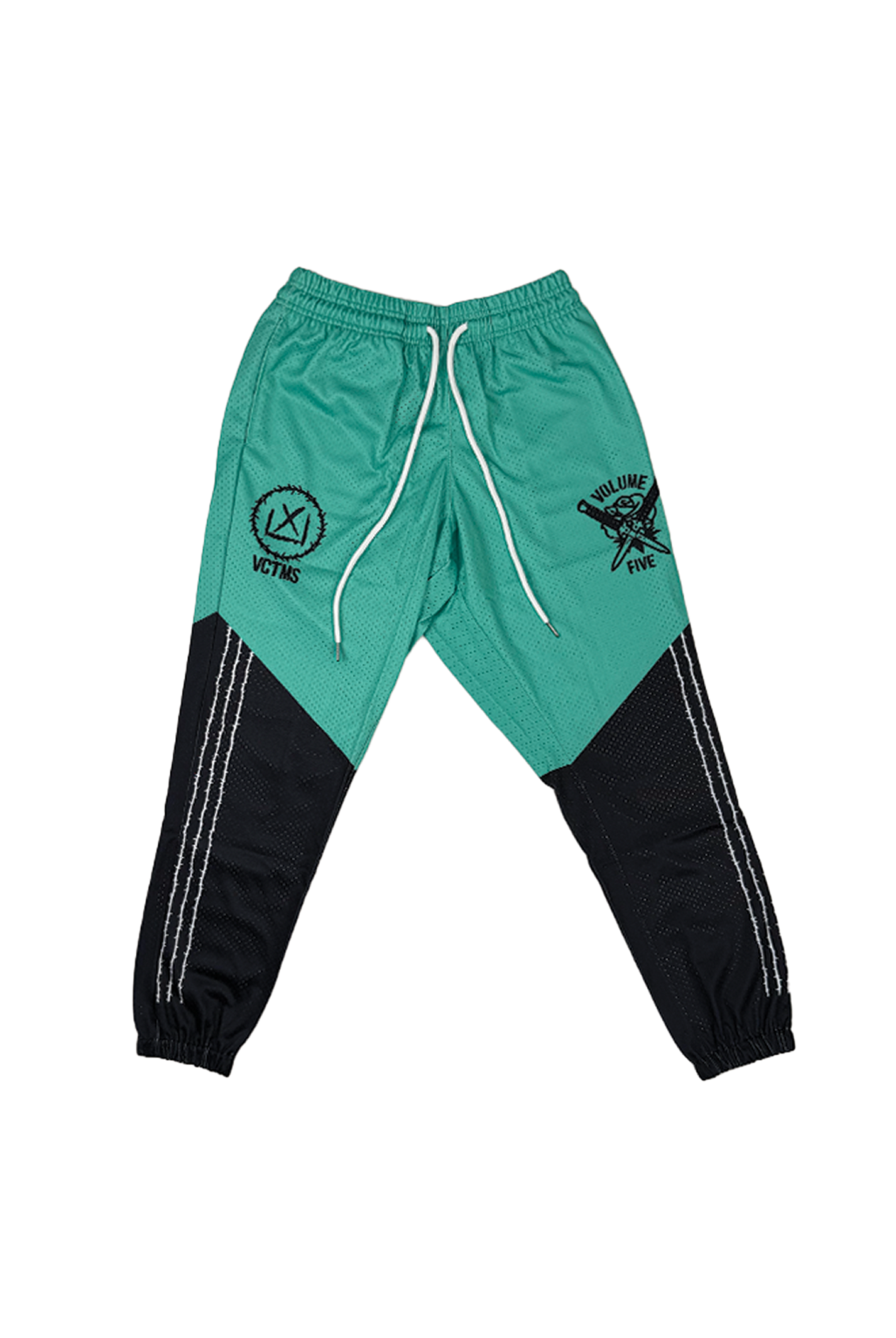 Volume Five Mesh Joggers (Teal / Black)