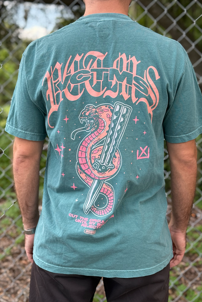 Switchblade Snake Tee (Emerald)
